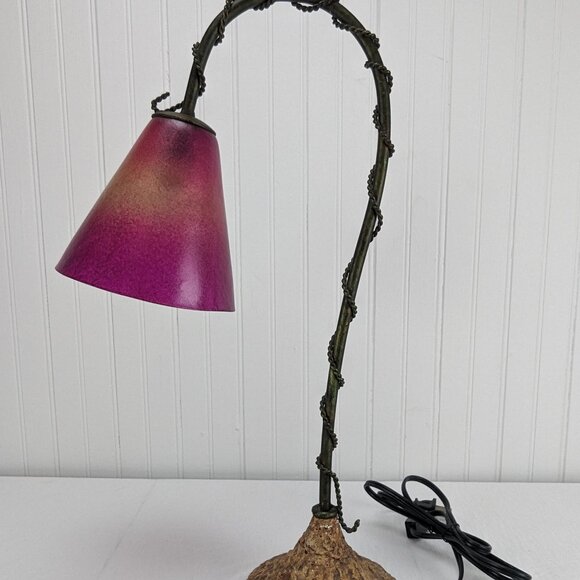 Tarogo | Accents | 203 Tarogo Table Lamp Gooseneck 205398 Purple Shade ...